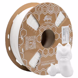 Filament PLA Premium Wanhao Blanc 1kg 1.75mm pour imprimante 3D - Haute précision et finition exceptionnelle