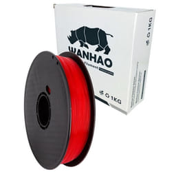 PLA PREMIUM WANHAO ROUGE TRANSPARENT 1kg 1.75mm filament pour imprimante 3D