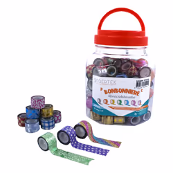SODERTEX L916000, Multicolore, Papier, Gloss, 1 m, 12 mm, 100 pièce(s)