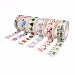 SODERTEX L919000, Multicolore, Papier, 10 m, 15 mm, 6 pièce(s), Boîte avec crochet