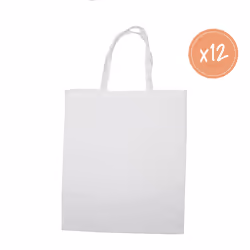SODERTEX L515000, Sac fourre-tout, Blanc, Coton, Monochromatique, Coton, 100 %, 370 mm