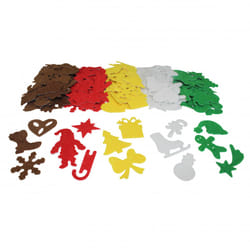 SODERTEX L212968 autocollant décoratif Polyester Marron, Vert, Rouge, Blanc, Jaune 150 pièce(s)