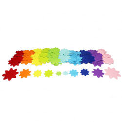 SODERTEX L216968 autocollant décoratif Polyester Multicolore 150 pièce(s)