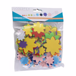 SODERTEX L216968 autocollant décoratif Polyester Multicolore 150 pièce(s)