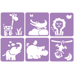 SODERTEX L730004 papeterie Violet Plastique Pochoir art