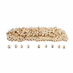 SODERTEX L325000, Bois, Noir, Naturel, Perle carrée, 400 pièce(s)