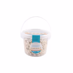 SODERTEX L325000 perle Perle carrée Bois Noir, Naturel 400 pièce(s)