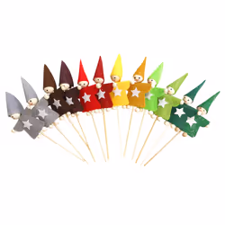 SODERTEX L291972, Décoration, Feutrine, Bois, Multicolore, Monochromatique, Noël, Chiffre