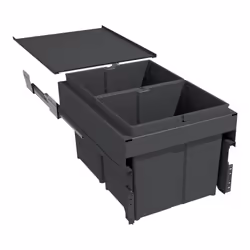 Collecteur grande capacité avec seaux suspendus, côtés en métal et coulisses incluses. Adaptable sur caisson épaisseur 16 mm  ...