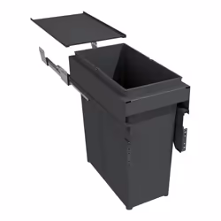 Collecteur grande capacité avec bac suspendu, côtés en métal et coulisses incluses. Adaptable sur caisson épaisseur 16 mm ou  ...