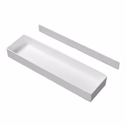 Boite de rangement avec support pour fixation sur porte intérieure de meuble. 2 possibilités de montage, soit par vis (fourni ...
