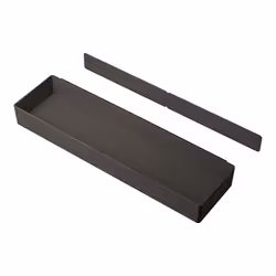 Boite de rangement avec support pour fixation sur porte intérieure de meuble. 2 possibilités de montage, soit par vis (fourni ...