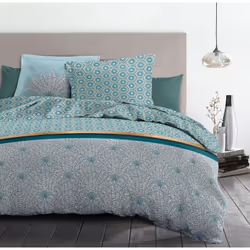 LE LOUXOR COMPREND : 1 HOUSSE DE COUETTE & TAIES D'OREILLER - 100% Coton / 57 Fils - Tissage serré - Une agréable sensation d ...