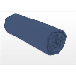 Lovely Home Drap Housse - 90 X 190 + 25 Cm - 100% Coton - Bleu