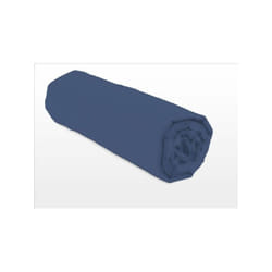 Les Tendances - lovely home drap housse - 160 x 200 + 30 cm - 100% coton - bleu