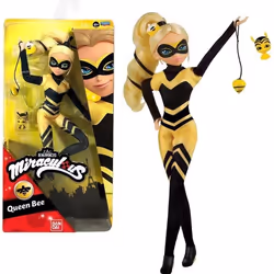 BANDAI- MIRACULOUS LADYBUG-POUPÃ?E MANNEQUIN 26 CM-QUEEN BEE, P50003