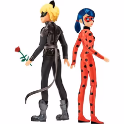 Poupées Miraculous Ladybug et Chat Noir - Bandai - Ladybug & Chat Noir - Poupées mannequin articulées 26 cm