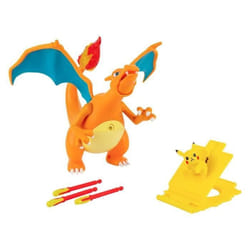 Figurine Dracaufeu deluxe à fonction 15 cm + 1 figurine Pikachu 5 cm BANDAI Pokémon