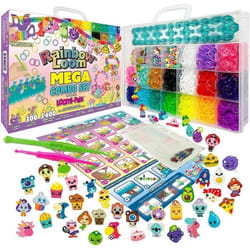 Kit de fabrication de bracelets Rainbow Loom - Métier à tisser avec 5600 élastiques charms et perles - BANDAI