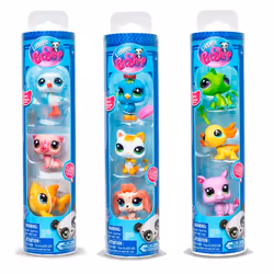 Bandai Littlest Pet Shop | Tube De 3 Pets, 4 an(s), Couleurs assorties