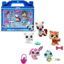 Figurine Bandai Littlest Petshop Pack de 5 pets Montagne