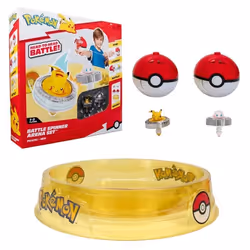 Arène Pokémon et 2 Toupies - BANDAI - JW4403 - Pikachu vs Mewtwo