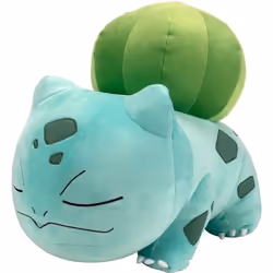 Peluche - BANDAI - Pokémon Bulbizarre dort - 40 cm douce et moelleuse