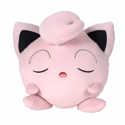 Peluche Bandai Jumbo endormie Pokémon Rondoudou Rose