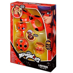 Déguisement Ladybug - Masque Yoyo Miroir Boucles doreilles Kwami Tikki - BANDAI - Miraculous Ladybug - Set de transformation