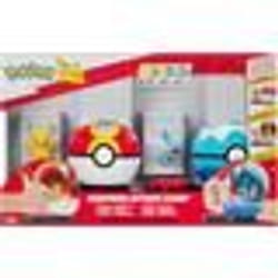Poké Ball attaque surprise - BANDAI - Pokémon - Pikachu vs Gobou 2 Poké Balls 6 disques - JW3652