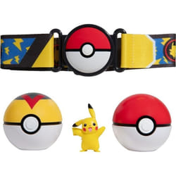 Ceinture Clip N Go Pikachu Pokémon Day - BANDAI - Pokémon - 1 ceinture 2 Poké Balls et 1 figurine Pikachu 5 cm