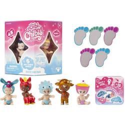 Mini-figurines bébé à collectionner - BANDAI - BIBI CHIBIS - Pack de 5 - Modèle Aléatoire - 5 Figurines Chibi Dont 3 Mystères