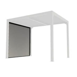 Rideau pour pergola bioclimatique PER 2430 BI - HABRITA - PVC tissé - gris clair