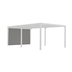 Habrita - Rideau Foresta Per Bi R36 Pour Pergola Bioclimatique Per 3630 Bi Et Per 3660 Bi Avec Rail Pour Côté 3,60m Couleur Gris