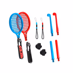 Oniverse Pack de 12 accessoires pour Nintendo Switch, Nintendo Switch, Touche d'action, Noir, Bleu, Rouge, Nintendo, 12 pièce ...