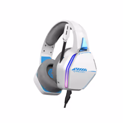 Oniverse Casque Filaire LED Nebula Arctic White, Avec fil, Jouer, 20 - 20000 Hz, Casque, Blanc