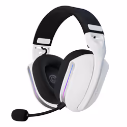 Oniverse Polaris, Avec fil &sans fil, Jouer, 225 g, Casque, Noir, Blanc