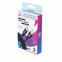 Oniverse ONICAB4-TYPEC3-BLK câble USB 3 m USB A USB C Noir - Vue supplémentaire 5