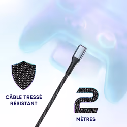 Oniverse ONICAB4-CTYPEC3-100W câble USB 2 m USB C Noir - Vue supplémentaire 8