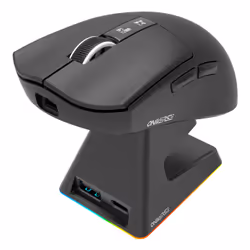Oniverse Vanguard souris Gaming Ambidextre RF sans fil + Bluetooth Optique 12000 DPI - Vue supplémentaire 2