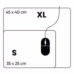 Oniverse Glasspad Tapis de souris de jeu Noir - Vue supplémentaire 4