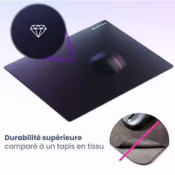 Oniverse Glasspad Tapis de souris de jeu Noir - Vue supplémentaire 6