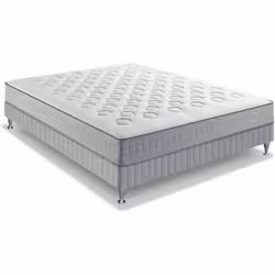 Ensemble Simmons Easy - 504 ressorts ensachés 140x190 Gris - SIMMONS - Ferme - Ensemble de matelas et sommier