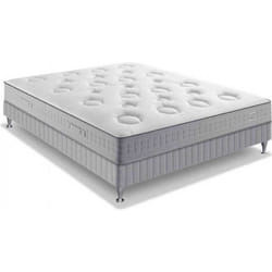 Matelas Simmons Climos - 600 ressorts ensachés - Ferme - Gris - 160x200