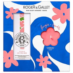 Roger & Gallet Fleur de Figuier Coffret Eau Parfumée 100 ml + Bougie Parfumée 85 g Offerte