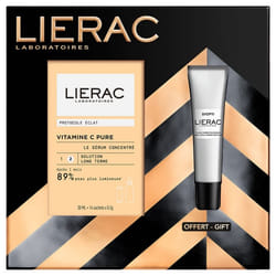 Lierac Vitamine C Pure Le Sérum Concentré 30 ml + 14 Sachets 0,2 g + Diopti Fluide Correction Cernes 15 ml Offert