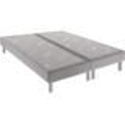 Sommier - DUNLOPILLO - Somnilat - A lattes - 2 x 90 x 200 cm - Gris perle