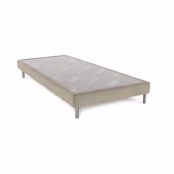 Sommier tapissier DUNLOPILLO Somnilat grege Duo 1820 - 2 x 90 x 200cm - 14 lattes - Caisse en pin massif