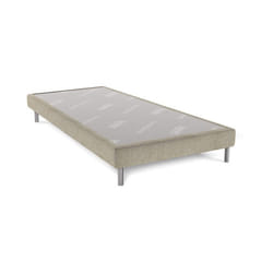 Sommier tapissier DUNLOPILLO Somnilat grege Duo 1820 - 2 x 90 x 200cm - 14 lattes - Caisse en pin massif