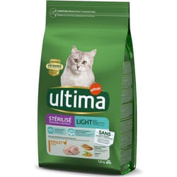 Croquettes pour chat stérilisé - Ultima - 1.5Kg - Lot de 3 - Riche en protéines - Faible en matières grasses
